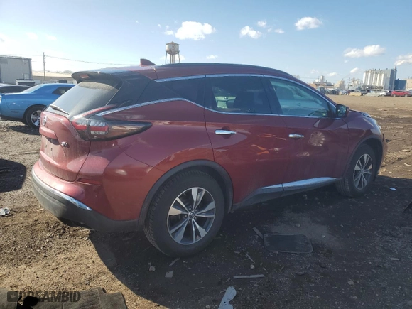 2019 Nissan Murano SV with VIN 5N1AZ2MJ8KN106206, listed as a Copart auction lot 50527035 with 138,365 mi miles and Salvage Title. Bid and sale history available at carsss.com. Image 3.