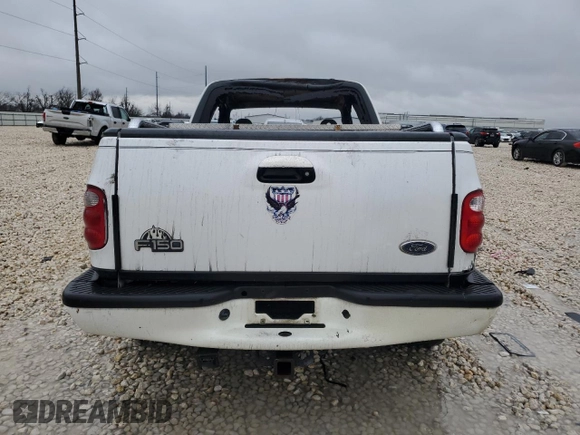 2001 Ford F-150 XL with VIN 1FTRX07W11KE88569, listed as a Copart auction lot 44734355 with 0 mi miles and Salvage Title. Bid and sale history available at carsss.com. Image 6.