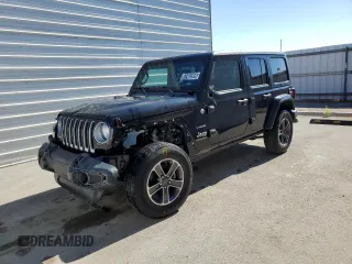 2023 Jeep Wrangler High Altitude z VIN 1C4HJXEN5PW614501, wystawiony jako Copart lot #62405955 z przebiegiem 27 886 mil mil oraz Szkoda całkowita • Salvage title. Historia ofert i sprzedaży dostępna na DreamBid. Obrazek 1.