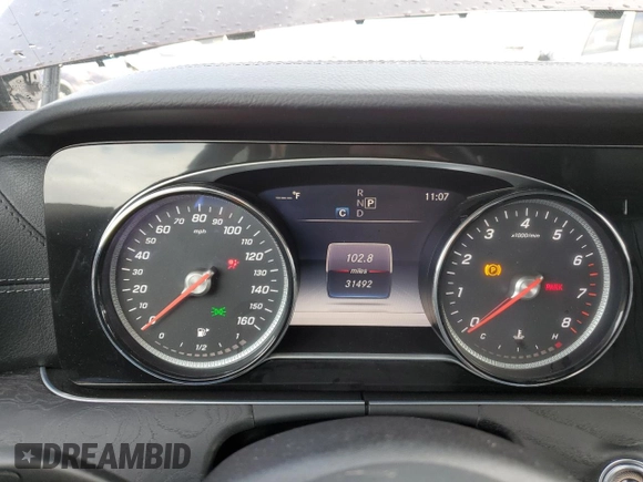 2019 Mercedes-Benz E-Class E 450 with VIN WDD1K6HB5KF079744, listed as a Copart auction lot 39145764 with 31,492 mi miles and Salvage Title. Bid and sale history available at carsss.com. Image 9.