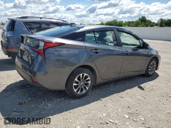 2022 Toyota Prius L Eco with VIN JTDKAMFU3N3155879, listed as a Copart auction lot 57252135 with 45,370 mi miles and Salvage title. Bid and sale history available at DreamBid. Image 3.