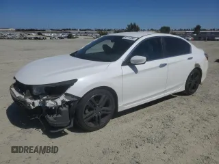 2016 Honda Accord Sport with VIN 1HGCR2F59GA150258, listed as a Copart auction lot 64114995 with 157,199 mi miles and Salvage title. Bid and sale history available at DreamBid. Image 1.