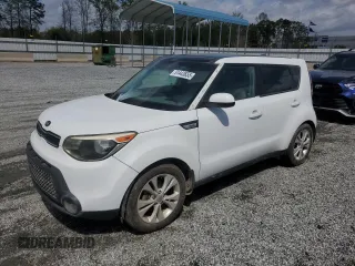 2016 Kia Soul + with VIN KNDJP3A50G7272545, listed as a Copart auction lot 51443655 with 47,753 mi miles and Salvage Title. Bid and sale history available at carsss.com. Image 1.