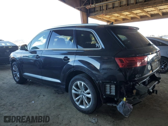2019 Audi Q7 Premium with VIN WA1AAAF79KD034178, listed as a Copart auction lot 42302375 with 105,163 mi miles and Salvage title. Bid and sale history available at DreamBid. Image 2.