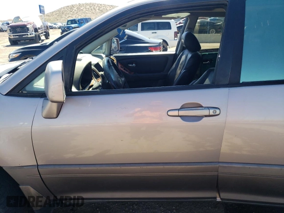 2001 Lexus RX 300 with VIN JTJGF10U710082846, listed as a Copart auction lot 59164804 with 0 mi miles and Salvage Title. Bid and sale history available at carsss.com. Image 7.