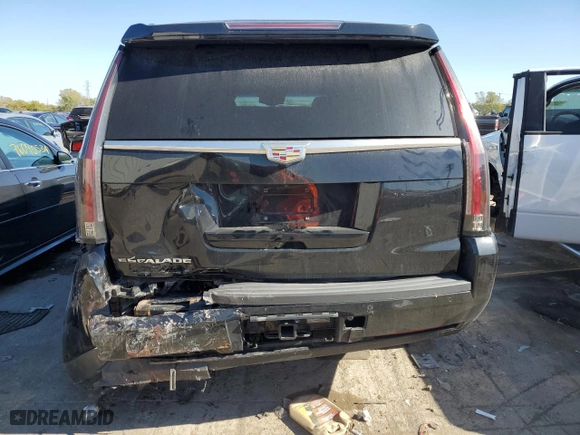 2015 Cadillac Escalade Premium with VIN 1GYS4NKJ4FR550932, listed as a Copart auction lot 75877054 with 164,603 mi miles and Salvage Title. Bid and sale history available at carsss.com. Image 6.