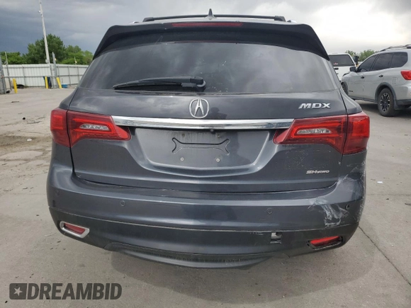 2016 Acura MDX Advance z VIN 5FRYD4H95GB057872, wystawiony jako Copart lot #56904245 z przebiegiem 107 160 mil mil oraz Szkoda całkowita • Salvage title. Historia ofert i sprzedaży dostępna na DreamBid. Obrazek 6.