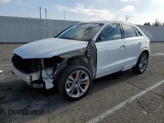 2018 Audi Q3 Premium Plus with VIN WA1JCCFS1JR035174, listed as a Copart auction lot 66152145 with 49,278 mi miles and Salvage title. Bid and sale history available at DreamBid. Image 1.