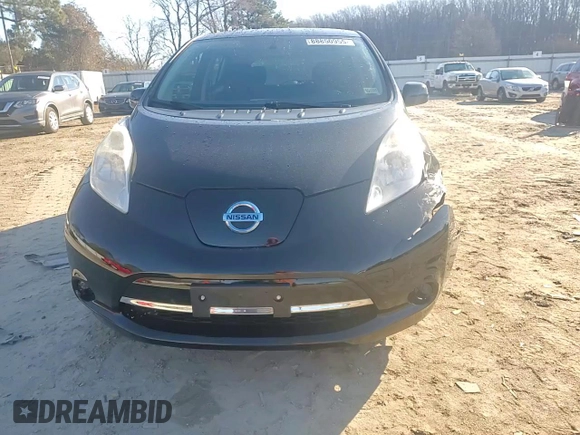 2015 Nissan LEAF S with VIN 1N4AZ0CP6FC332542, listed as a Copart auction lot 88850955 with 47,921 mi miles and Salvage Title. Bid and sale history available at DreamBid. Image 10.