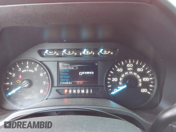 2019 Ford F-150 XL with VIN 1FTEX1CB8KKC24743, listed as a IAAI auction lot 42505792 with 74,448 mi miles and . Bid and sale history available at DreamBid. Image 15.