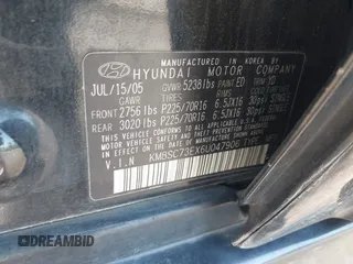 2006 Hyundai Santa Fe GLS with VIN KM8SC73EX6U047906, listed as a IAAI auction lot 42013780 with 200,828 mi miles. Bid and sale history available at carsss.com. Image 9.
