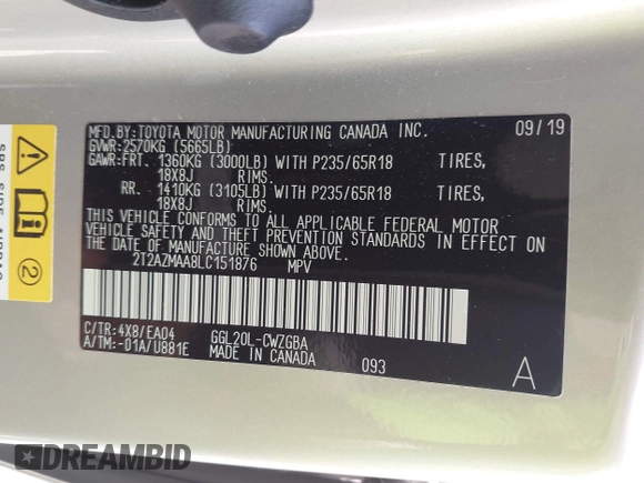 2020 Lexus RX 350 z VIN 2T2AZMAA8LC151876, wystawiony jako IAAI lot #42333795 z przebiegiem 16 885 mil mil oraz . Historia ofert i sprzedaży dostępna na DreamBid. Obrazek 9.