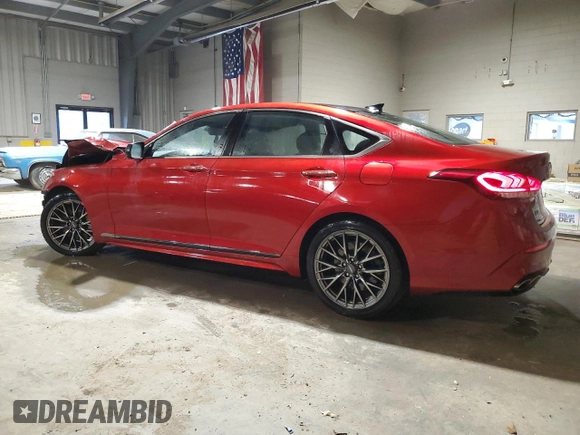 2019 Genesis G80 Sport with VIN KMHGN4JB8KU290051, listed as a Copart auction lot 75885264 with 42,625 mi miles and Salvage Title. Bid and sale history available at DreamBid. Image 2.