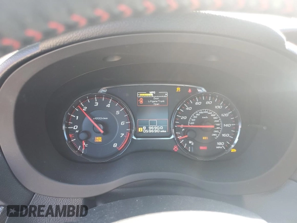 2020 Subaru WRX with VIN JF1VA1A68L9816598, listed as a Copart auction lot 46185385 with 59,690 mi miles and Salvage Title. Bid and sale history available at carsss.com. Image 9.