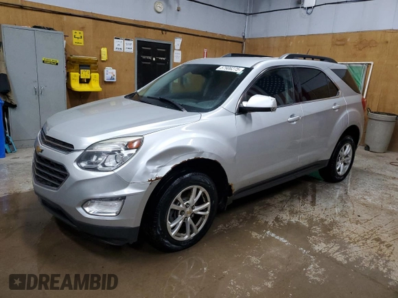 2016 Chevrolet Equinox LT z VIN 2GNFLFEK6G6109523, wystawiony jako Copart lot #57906275 z przebiegiem 242 550 mil mil oraz Czysty tytuł • Clean title. Historia ofert i sprzedaży dostępna na DreamBid. Obrazek 1.