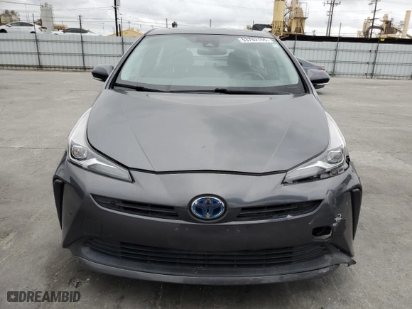 2019 Toyota Prius L Eco with VIN JTDKARFU7K3086591, listed as a Copart auction lot 53752155 with 65,064 mi miles and Salvage Title. Bid and sale history available at carsss.com. Image 5.