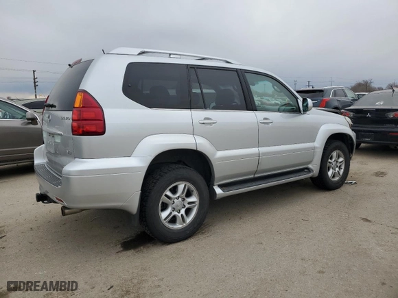 2007 Lexus GX 470 with VIN JTJBT20X970131797, listed as a Copart auction lot 48237215 with 110,740 mi miles and Salvage Title. Bid and sale history available at carsss.com. Image 3.