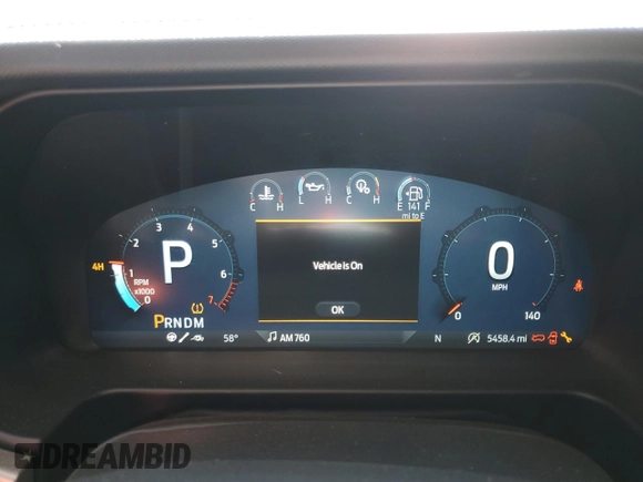 2023 Ford Bronco Raptor with VIN 1FMEE5JRXPLC05041, listed as a Copart auction lot 52328385 with 5,458 mi miles and Clean title. Bid and sale history available at DreamBid. Image 9.