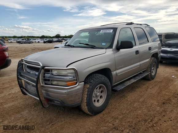2000 Chevrolet New Tahoe LT with VIN 1GNEK13T7YJ142712, listed as a Copart auction lot 50588245 with 336,210 mi miles and Salvage Title. Bid and sale history available at carsss.com. Image 1.