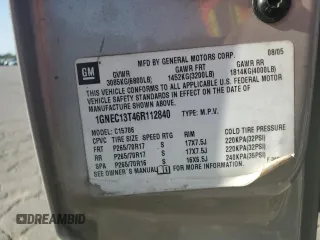 2006 Chevrolet Tahoe LT with VIN 1GNEC13T46R112840, listed as a Copart auction lot 75324954 with 266,703 mi miles and Salvage Title. Bid and sale history available at carsss.com. Image 15.