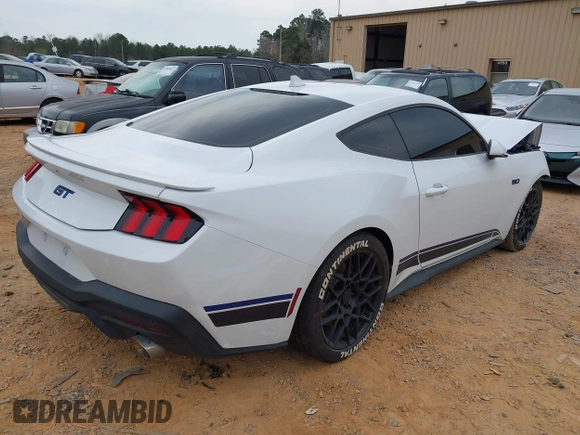 2024 Ford Mustang GT with VIN 1FA6P8CF1R5428590, listed as a IAAI auction lot 41791699 with 9,728 mi miles. Bid and sale history available at carsss.com. Image 4.