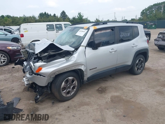 2017 Jeep Renegade Sport с VIN ZACCJAAB9HPE50588, выставлен на аукционе IAAI как лот 42418411 с пробегом 112 096 миль миль и . История ставок и продаж доступна на DreamBid. Изображение 2.