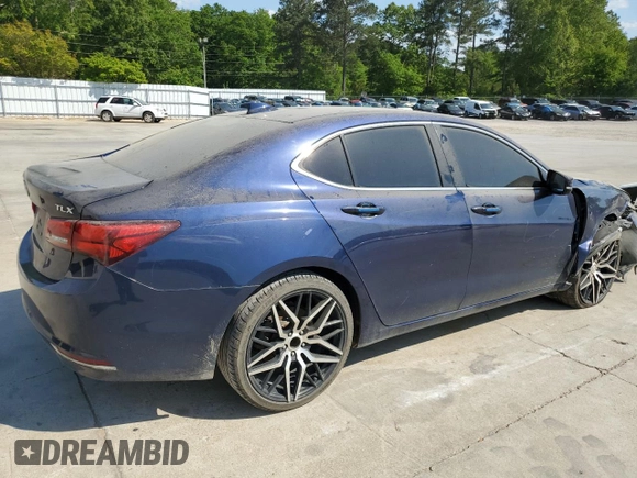 2015 Acura TLX with VIN 19UUB1F33FA022727, listed as a Copart auction lot 53667755 with 140,031 mi miles and Salvage title. Bid and sale history available at DreamBid. Image 3.