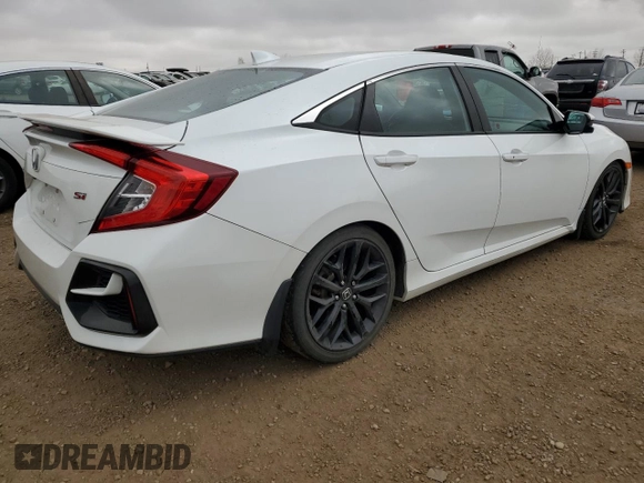 2020 Honda Civic Si with VIN 2HGFC1E53LH201033, listed as a Copart auction lot 77314194 with 79,000 mi miles and Clean Title. Bid and sale history available at DreamBid. Image 3.