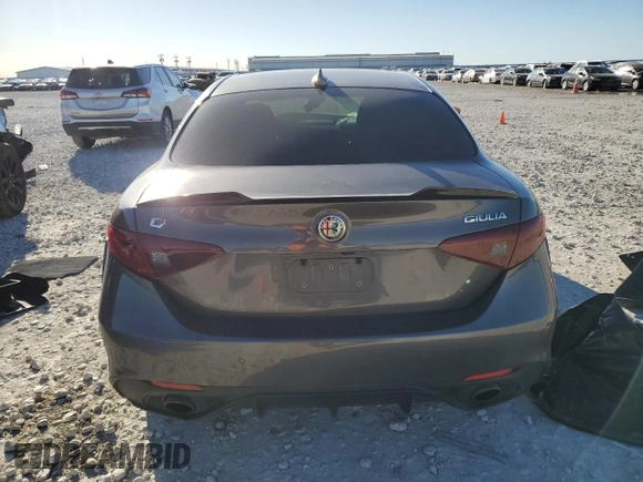 2020 Alfa Romeo Giulia Ti Sport with VIN ZARFAMBN6L7625687, listed as a Copart auction lot 87106034 with Not provided miles and Salvage title. Bid and sale history available at DreamBid. Image 6.