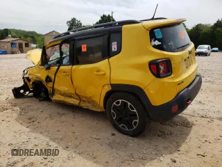 2015 Jeep Renegade Trailhawk with VIN ZACCJBCT2FPC20531, listed as a Copart auction lot 53434975 with 130,962 mi miles and Salvage Title. Bid and sale history available at carsss.com. Image 2.
