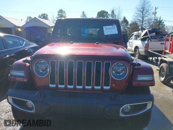 2021 Jeep Wrangler Unlimited Sahara with VIN 1C4JJXP60MW688749, listed as a IAAI auction lot 41341634 with 45,772 mi miles and . Bid and sale history available at DreamBid. Image 13.