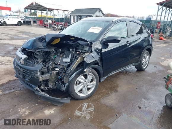 2019 Honda HR-V EX-L with VIN 3CZRU6H71KM720174, listed as a IAAI auction lot 40894945 with 55,483 mi miles. Bid and sale history available at carsss.com. Image 19.