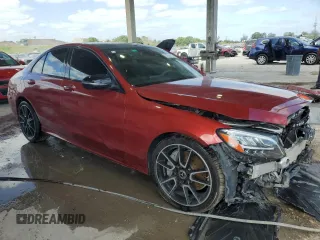 2019 Mercedes-Benz C 300 with VIN 55SWF8DB8KU283303, listed as a Copart auction lot 52826415 with 50,871 mi miles and Salvage Title. Bid and sale history available at DreamBid. Image 4.