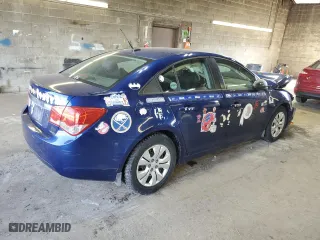 2013 Chevrolet Cruze LS with VIN 1G1PA5SG8D7274491, listed as a Copart auction lot 49225945 with 44,407 mi miles and Salvage Title. Bid and sale history available at carsss.com. Image 3.