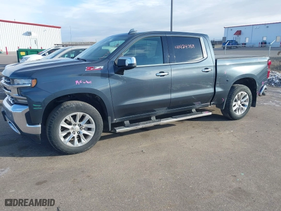 2019 Chevrolet Silverado 1500 LTZ with VIN 1GCUYGED2KZ244746, listed as a IAAI auction lot 41424769 with 38,467 mi miles. Bid and sale history available at carsss.com. Image 2.