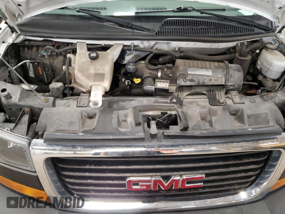 2020 GMC Savana Cargo Van with VIN 1GTW7AFG9L1223393, listed as a Copart auction lot 49453135 with 131,260 mi miles and Salvage Title. Bid and sale history available at carsss.com. Image 12.