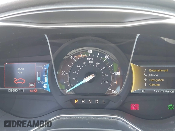 2016 Ford Fusion Titanium z VIN 3FA6P0SU1GR116118, wystawiony jako IAAI lot #42685489 z przebiegiem 138 690 mil mil oraz . Historia ofert i sprzedaży dostępna na DreamBid. Obrazek 7.