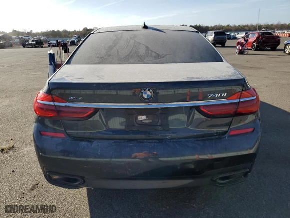2019 BMW 7 Series 740i xDrive with VIN WBA7E4C56KGV70297, listed as a Copart auction lot 78858504 with 81,874 mi miles and Salvage Title. Bid and sale history available at carsss.com. Image 6.