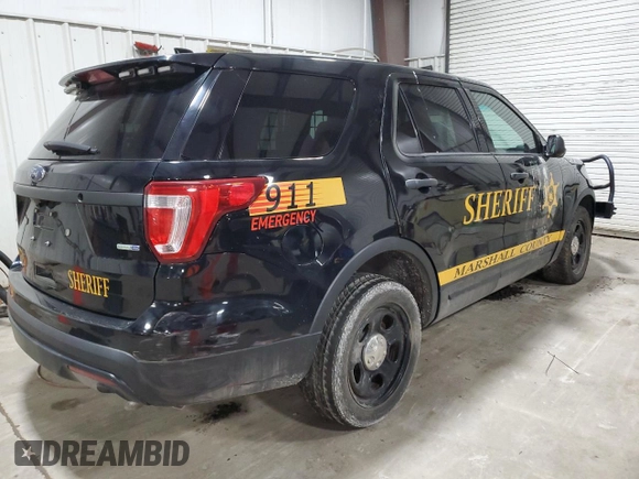 2016 Ford Police Interceptor Utility z VIN 1FM5K8AR7GGB54066, wystawiony jako Copart lot #52110255 z przebiegiem 95 302 mil mil oraz Szkoda całkowita • Salvage title. Historia ofert i sprzedaży dostępna na DreamBid. Obrazek 3.