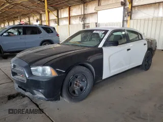 2014 Dodge Charger Police with VIN 2C3CDXAT7EH348811, listed as a Copart auction lot 55414045 with 99,097 mi miles and Clean Title. Bid and sale history available at carsss.com. Image 1.