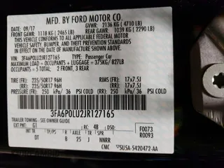 2018 Ford Fusion Hybrid SE with VIN 3FA6P0LU2JR127165, listed as a Copart auction lot 45868443 with 106,210 mi miles. Bid and sale history available at carsss.com. Image 13.