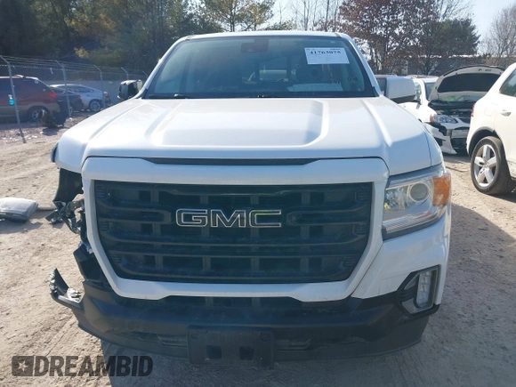 2021 GMC Canyon 4WD Elevation with VIN 1GTG6CEN2M1135306, listed as a IAAI auction lot 41763075 with 116,981 mi miles. Bid and sale history available at carsss.com. Image 13.