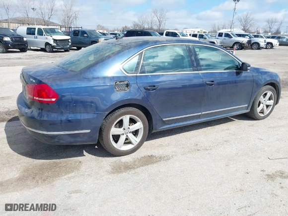 2013 Volkswagen Passat TDI SE w/Sunroof with VIN 1VWBN7A35DC069036, listed as a IAAI auction lot 41877869 with 130,242 mi miles. Bid and sale history available at carsss.com. Image 4.