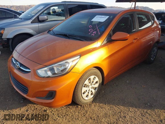 2015 Hyundai Accent GS with VIN KMHCT5AE7FU217683, listed as a IAAI auction lot 41946043 with 110,409 mi miles. Bid and sale history available at carsss.com. Image 18.