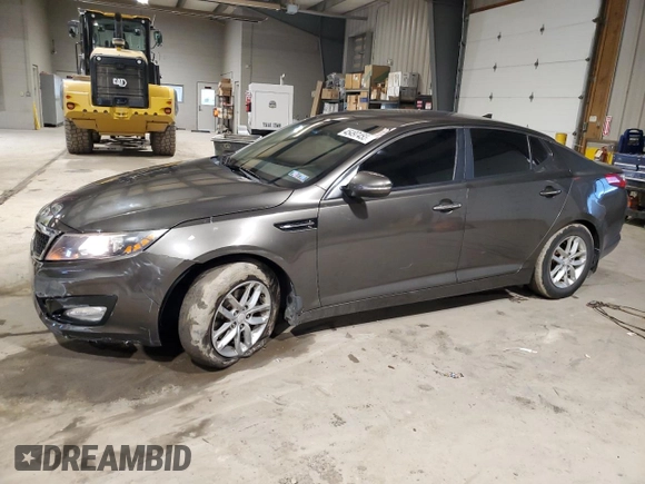 2013 Kia Optima LX with VIN 5XXGM4A76DG153878, listed as a Copart auction lot 45497455 with 101,842 mi miles and Salvage Title. Bid and sale history available at carsss.com. Image 1.