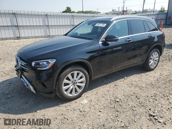 2020 Mercedes-Benz GLC 300 z VIN W1N0G8EB2LF849612, wystawiony jako Copart lot #59512795 z przebiegiem 38 433 mil mil oraz Szkoda całkowita • Salvage title. Historia ofert i sprzedaży dostępna na DreamBid. Obrazek 1.