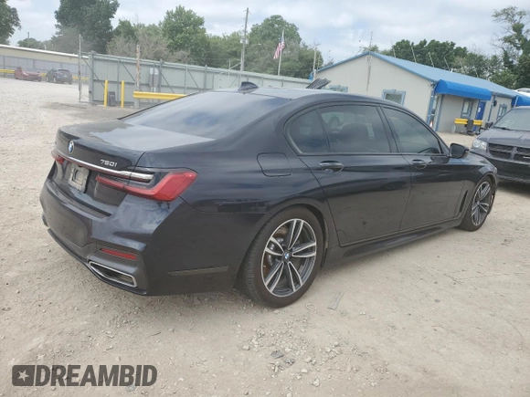 2020 BMW 7 Series 750i xDrive with VIN WBA7U2C04LGJ59672, listed as a Copart auction lot 60959675 with Not provided miles and Salvage title. Bid and sale history available at DreamBid. Image 3.