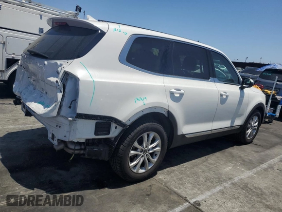2021 Kia Telluride LX with VIN 5XYP24HC6MG131061, listed as a Copart auction lot 61263645 with 96,963 mi miles and Salvage title. Bid and sale history available at DreamBid. Image 3.