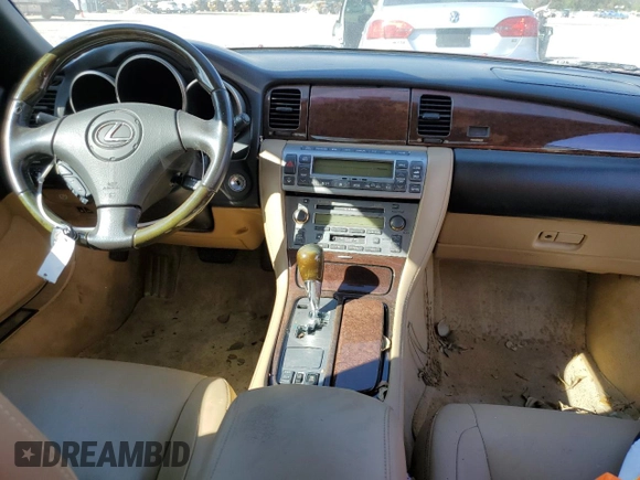 2007 Lexus SC 430 with VIN JTHFN45Y179015810, listed as a Copart auction lot 74630984 with 240,212 mi miles and Salvage Title. Bid and sale history available at DreamBid. Image 8.