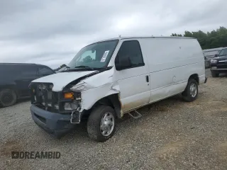 2012 Ford Econoline Cargo Commercial with VIN 1FTNE1EWXCDB39639, listed as a Copart auction lot 61126245 with 197,441 mi miles and Clean title. Bid and sale history available at DreamBid. Image 1.